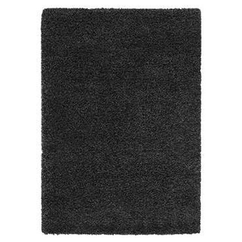 Carpette 60x115 cm super shaggy coloris noir pas cher
